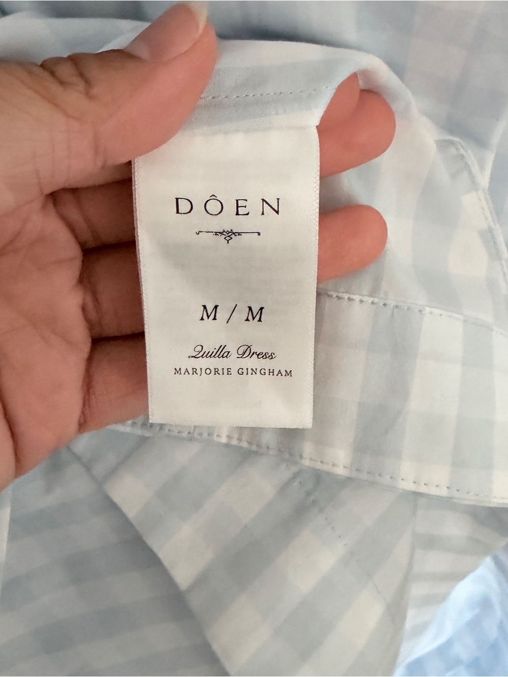 Doen Quilla Dress size M in Marjorie Gingham - Picture 7 of 12
